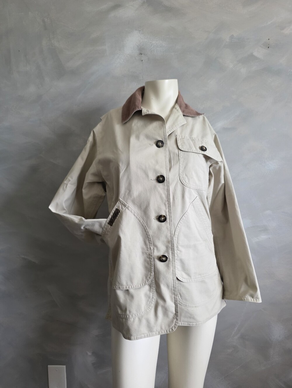 L.L. Bean VTG Chore Field Jacket Sz XS P Barn Coat Country CottageCore Oversized